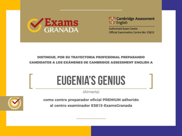 certificado-eugenias2 Certificado premium centro preparador oficial